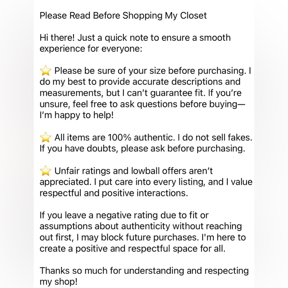 Not for sale